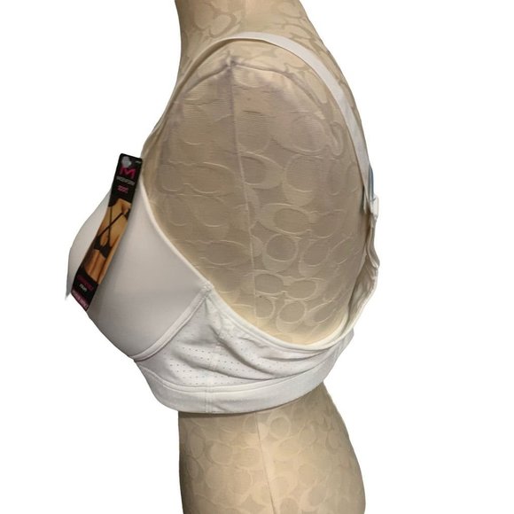 40C Maidenform Sport Convertible Straps White Medium Impact Bra - Picture 5 of 7